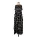 Jill Jill Stuart Casual Dress: Black Floral Motif Dresses - Women's Size 10