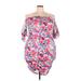 Shein Casual Dress: Pink Floral Dresses - Women's Size 2X-Large