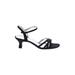 Rampage Heels: Black Solid Shoes - Women's Size 9 1/2 - Open Toe