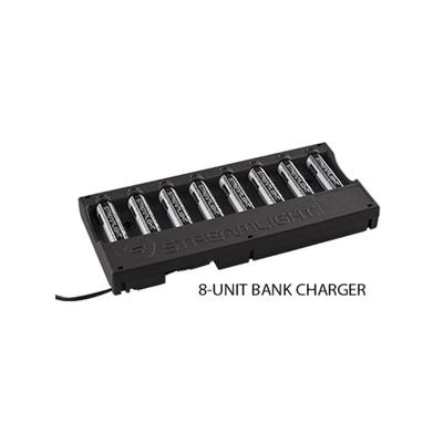 Streamlight 8-Unit Bank Charger w/Batteries - 120V/100V AC Black 20224