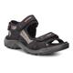 Riemchensandale ECCO "Offroad" Gr. 47, schwarz (schwarz, grau) Herren Schuhe Sandalen