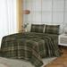 4pc Queen Size 100% Cotton Brushed Flannel Bed Sheet Sets DNA Plaid
