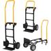 2-in-1 Convertible Multipurpose Dolly/Cart Hand Truck Heavy Duty Platform Cart with Swivel Wheels 330 Lbs Capacity - 14x7inch