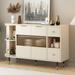 51.1" Sideboard Buffet Kitchen Rotating Storage Cabinet with 2 Doors 2 Drawers, Dining Room Hallway Cupboard Console Table