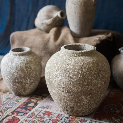 RusticReach Ancient Pompeii Style Handmade Art Jar Pot