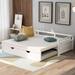 Expandable Wooden Twin Daybed: Solid Construction, Trundle