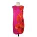 Escada Sport Casual Dress - Shift Crew Neck Sleeveless: Pink Dresses - New - Women's Size 36