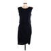 Banana Republic Casual Dress - Sheath Scoop Neck Sleeveless: Black Solid Dresses - Women's Size Medium