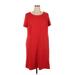 Talbots Casual Dress - Shift: Red Dresses - Women's Size 16