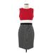 Tommy Hilfiger Casual Dress - Bodycon: Red Color Block Dresses - Women's Size 8