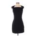 Kate Spade Saturday Casual Dress - Mini Square Short sleeves: Black Print Dresses - Women's Size Small