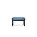 Winston Palazzo Outdoor Ottoman w/ Sunbrella Cushion Metal in Blue | Wayfair M23008-BKN-5290