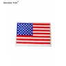 Alta qualità 1PC di piccole dimensioni USA Flag Patch adesivo militare patriottico con colla per