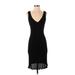 Rag & Bone Casual Dress - Bodycon Plunge Sleeveless: Black Solid Dresses - New - Women's Size X-Small