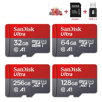 SanDisk-Carte mémoire Ultra UHS-1 A1 32 Go 64 Go 128 Go 256 Go 512 Go 120 MBumental Microsd classe