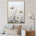 Design Art White Wildflowers Floral Fantasy I On Canvas Print Metal in Gray/White | 32 H x 16 W x 1 D in | Wayfair FL122296-16-32-MA