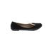 Chinese Laundry Flats: Slip On Chunky Heel Work Black Print Shoes - Women's Size 8 1/2 - Round Toe