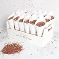 Boîte de support de cône de confettis en papier kraft décoration de mariage cônes de confettis de