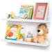 fuqing 2 Piece Solid Wood Floating Shelf for Wall Wood in White | 2 H x 24 W x 5 D in | Wayfair FL-SMU01-2P-24-WH
