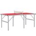 Soozier Foldable Table Tennis Table (Paddles Included) Aluminum in Red | 30 H x 35.5 W x 70.75 D in | Wayfair A90-350V00RD