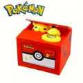 Tirelire Pokémon Pikachu en Plastique Électronique Figurine d'Action Dessin Animé Tirelire Pièce