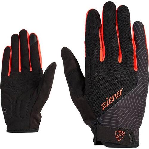 ZIENER Damen Handschuhe CEDA TOUCH long lady bike glove, Größe 7,5 in Rot