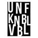 Stupell Industries bb-514-Wood Unfknblvbl Funny Acronym No Frame Print on MDF Wood in Black/Brown | 15" H x 10" W x 0.5" D | Wayfair