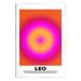 Stupell Industries Funny Leo Astrology On MDF Print in Orange | 19 H x 13 W x 0.5 D in | Wayfair bb-563_wd_13x19