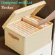 Large Capacity Clothes and Quilt Storage Box Thickened Cardboard Foldable Storage Box Household