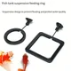 Aquarium Fish Food Feeding Ring Fish Tank Floating Food Tray Square & Round Shape with Suction Cup