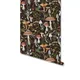 Black/Brown/Green Leaf Self-Adhesive Paper Peel And Stick Wallpaper Boho Mushroom Removable Stick On