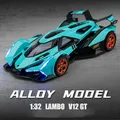 1:32 Simulation LAMBO V12 GT Alloy Sport Cars Toy Diecasts Vehicles Metal Model Car Decoration For