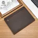 Multifunction A4 Crazy Horse Genuine Leather Padfolio Portfolio Men File Folder Phone Document