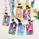 Disney Princess ID Card Holder Neck Strap Pendant Girls Alice Door Badge Holder Lanyards Keychain