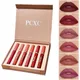 6Pcs/box Velvet Matte Lip Gloss Set Liquid Lipstick Make Up Lipstick Women Waterproof Longlasting