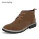 Golden Sapling Western Boots Men Retro Suede Leather Flats Classics Men's Chelsea Boots Fashion