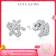 ATTAGEMS D VVS1 Color Round Cut 1.5mm Moissanite Stud Earrings for Women Solid 925 Sterling SIlver