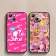 Barbie Cute For iPhone 15 Ultra 14 13 12 11 Mini XS XR X 8 7 Pro Max Plus Frosted Translucent Phone