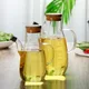 Thickened Glass Oil Can Leak-Proof With Scale Oil Bottle Household Kitchen Soy Sauce Jar Seasoning