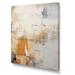 Wrought Studio™ Gold & Beige Soft Fusion - Abstract Collages Wall Art Prints Metal in Gray | 32 H x 16 W x 1 D in | Wayfair