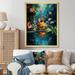 Winston Porter Tropical Guitar Music Euphonic II On Canvas Print Canvas, Cotton in Blue/Orange | 20 H x 12 W x 1 D in | Wayfair