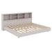 Red Barrel Studio® Aquavia Open-Frame Storage Bed in Brown/White | 32.3 H x 63.4 W x 78.4 D in | Wayfair 5242DCBA96124F5E8FD7CE4CF3EE4660