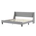 Ebern Designs Size Bed Frame Upholstered Bed Frame Platform w/ Adjustable Headboard Linen Fabric Headboard Wooden Slats Support/No Box Spring Needed/Easy Ass | Wayfair