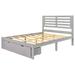 Winston Porter Full Size Platform Bed w/ Drawers in Gray | Wayfair EACF2AB32D984F76B50711BA1CC233C8