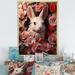 August Grove® Romantic Rabbit Moments On Canvas Print Metal in Pink/White | 40 H x 30 W x 1.5 D in | Wayfair D284CB9F69194FFE910C03F9FEEBA6F1