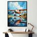 17 Stories Plane Wildlife Takeoff Anticipation On Canvas Print, Cotton in Blue/Orange | 20 H x 12 W x 1 D in | Wayfair