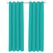 Winston Porter Solid 54" x 84" Grommet Semi-Sheer Outdoor Curtain Panel Polyester in Green/Blue/White | 84 H x 54 W in | Wayfair