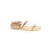 Free People Sandals: Tan Solid Shoes - Women's Size 38 - Open Toe