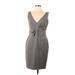 Ted Baker London Casual Dress - Sheath: Gray Solid Dresses - Women's Size 10