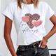 Short Sleeve Leopard Love Letter Trend Women's Print Tee Top Summer Fashion Tshirt Woman Female Basic T Clothing Graphic T-shirts